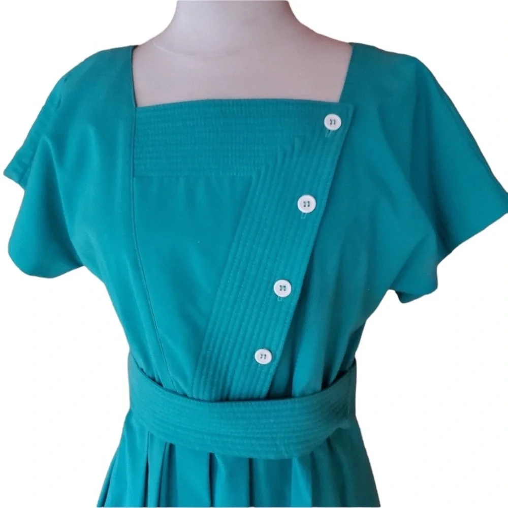 Vintage‎ California Girl Greenish Fit & Flare Dress